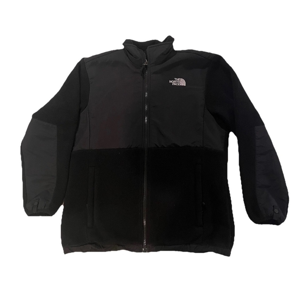The North Face Girls XL Black Denali Fleece Insulated Full-Zip Jacket - Picture 2 of 5